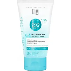 Micellar Hyaluronic Gel 3-in-1 AA Pure Derma 150 ml — cleansing, makeup removal, hydration
