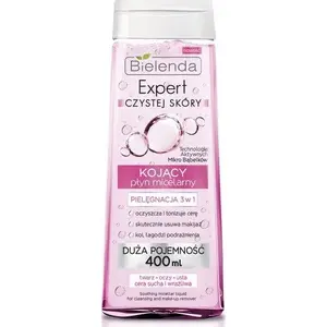 Мицеллярная вода для снятия макияжа 3-в-1 Bielenda Expert Czystej Skóry успокаивающая 400 мл