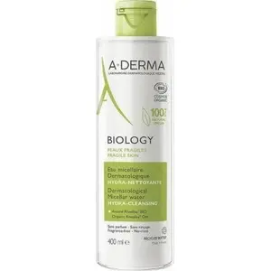 Micelārais ūdens A-Derma Biology 400 ml — Aderma maigai sejas un acu attīrīšanai