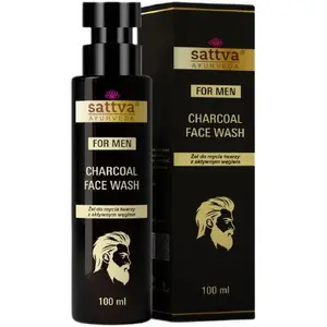 Facial Cleansing Gel Sattva with Activated Charcoal 100 ml