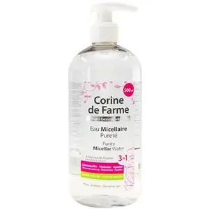 Micellu ūdens Corine de Farme Purity, 500 ml — sausai un jutīgai ādai