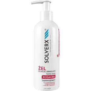 Гель для умывания и снятия макияжа Solverx Rosacea 200 мл — при розацеа, для кожи и глаз