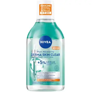 Мицеллярный раствор для снятия макияжа Nivea Derma Skin Clear с 5% сыворотки, 400 мл