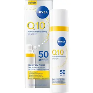 Anti-wrinkle Daily UV Fluid Nivea Q10 SPF50 40 ml – facial sun protection and wrinkle care