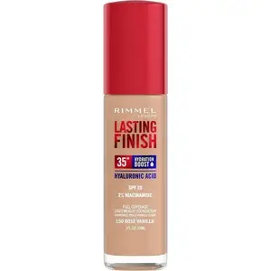 Foundation Rimmel Lasting Finish 35H SPF20 150 Rose Vanilla 30 ml — long-wear moisturizing liquid foundation