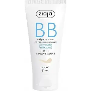 BB cream Ziaja 50 ml, light shade for oily and combination skin