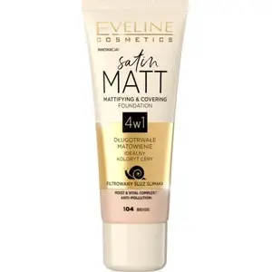 Nagu laka Eveline Satin Matt 4w1 104 Beige 30 ml