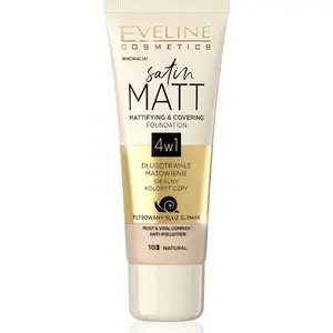 Nail polish Eveline Satin Matt 4w1 103 Natural 30 ml