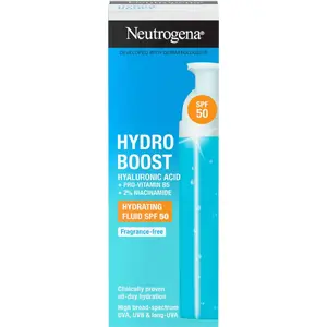 Крем для лица Neutrogena Hydro Boost Hydrating Fluid SPF50 50 мл — увлажняющий солнцезащитный флюид