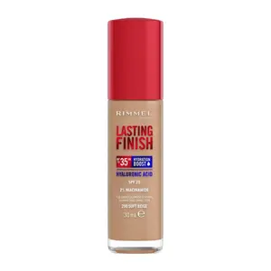 Šķidrais tonālais krēms Rimmel Lasting Finish 35 Hour 200 Soft Beige, ar dozatoru, mitrinošs