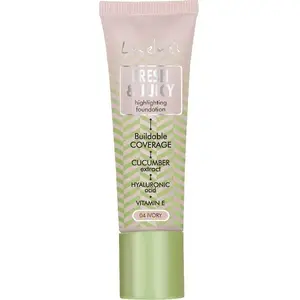 Foundation Lovely Fresh & Juicy Foundation 04 Ivory 25 g — illuminating face foundation