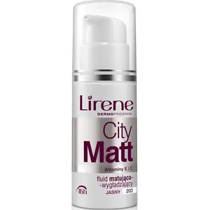 Foundation Lirene City Matt shade 203 Jasny 30 ml