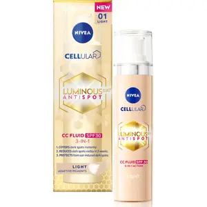 Cream CC Nivea Nivea Luminous Anti-Dark Spots SPF 30 Shade 01 Light 40 ml