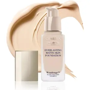 No name CLARESA Care All Day Everlasting Matte Skin foundation 03 Vanilla 32ml smoothing mattifying