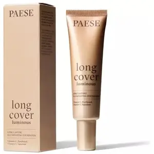 Тональный крем Paese Long Cover Luminous 00 Nude 30 мл — жидкий тон, сияющий финиш