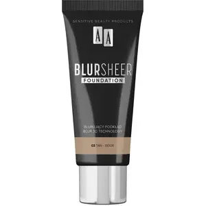 Pamattonis AA Blur Sheer 03 Tan Beige 30 ml — šķidrais sejas tonālais, tonis 03 Tan Beige