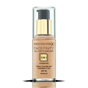 Foundation Max Factor Facefinity All Day Flawless 3-in-1 080 Bronze, 30 ml, pump, cream