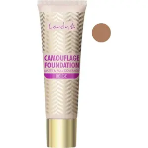 Foundation Lovely Matt & Full Coverage 4 Beige 25 g — liquid face foundation, full coverage, matte finish