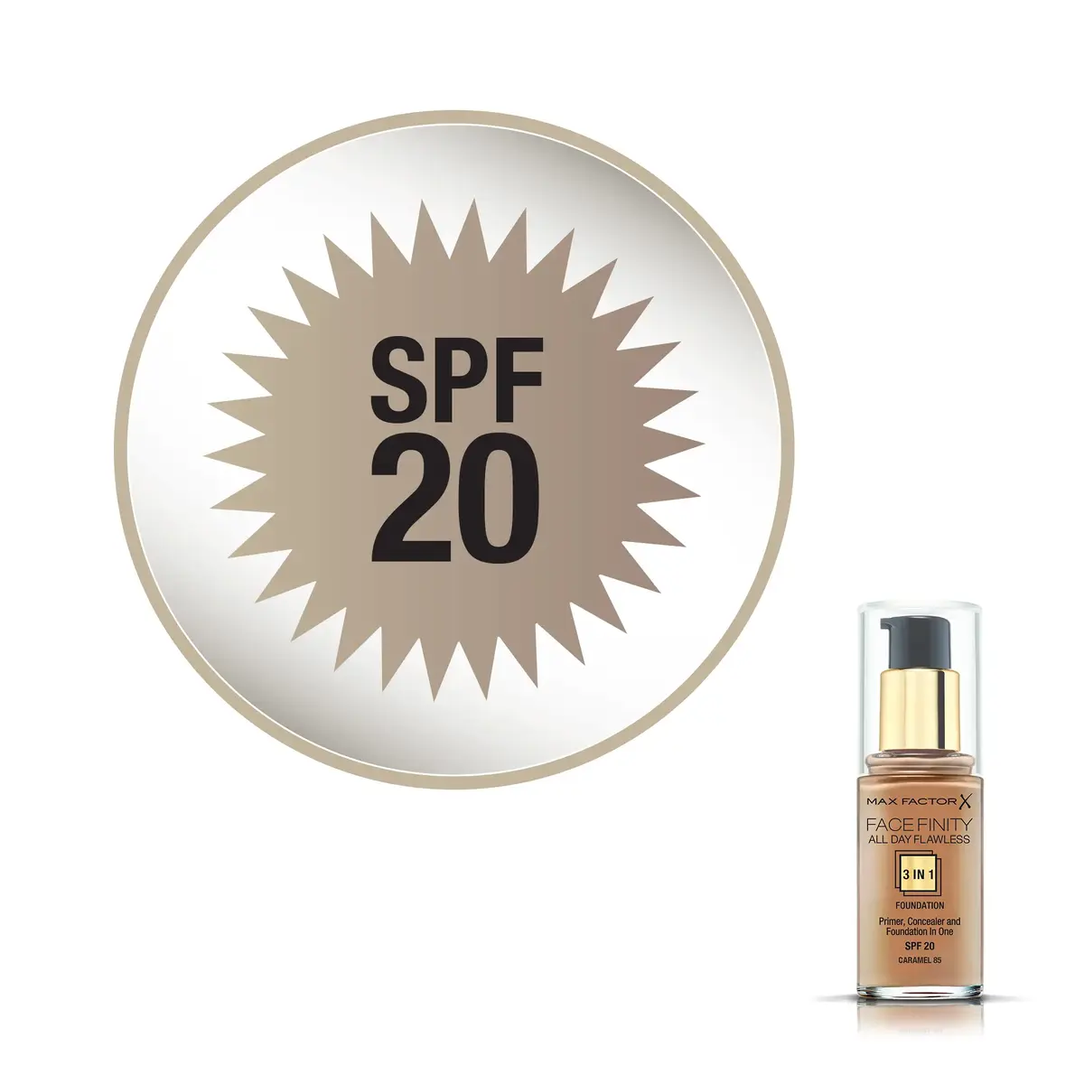 Тональный крем Max Factor Facefinity 085 Caramel Photo 5