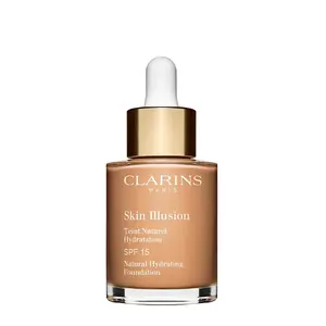 Liquid foundation Clarins Skin Illusion 108.5 Cashew, universal skin type, bottle dispenser
