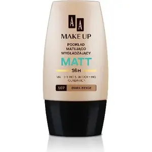 Тональный крем AA Matt Podkład матирующе‑разглаживающий 107 Dark Beige 30 мл