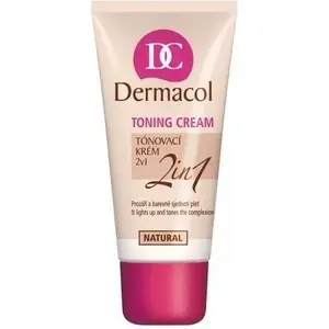 Тонирующий крем 2в1 корректирующий цвет Dermacol Natural 30 мл