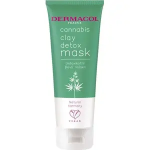 Маска для лица Dermacol Cannabis Clay Detox 100 мл — детокс-глиняная маска с экстрактом каннабиса