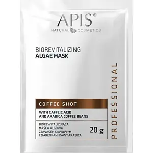 APIS Apis Coffee Shot биоревитализирующая альгинатная маска с кофейной кислотой и зернами арабики 20 г