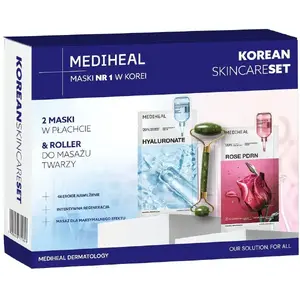 Sejas masku komplekts Its Skin MEDIHEAL 2 x 24 ml ar rulli — plākšņu maskas un rullītis