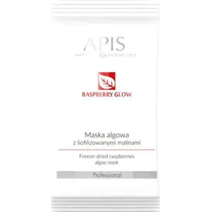 APIS Маска из водорослей Raspberry Glow с лиофилизированной малиной 20 г – альгинатная маска для лица
