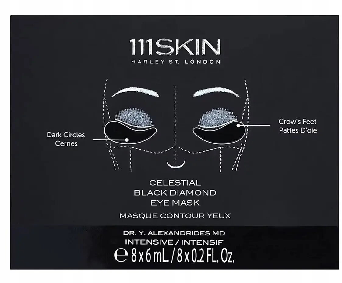 Acu maska KORRES 111SKIN Celestial Black