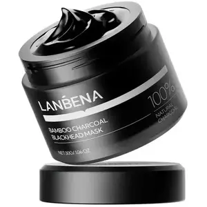 Lanbena Bambo Charcoal attīroša ogļu maska — 30 g pret melnajiem punktiem