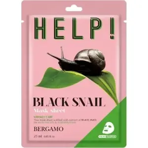 Sheet Mask Bergamo HELP! with Snail Mucin 25 ml - Bergamo
