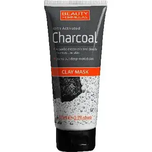Sejas maska Beauty Formulas ar aktīvo ogli, attīroša, 100 ml