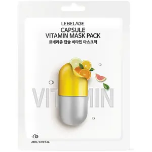 Conny sejas auduma maska LEBELAGE Dr. Capsule Vitamin vienreizējai lietošanai ādas kopšanai