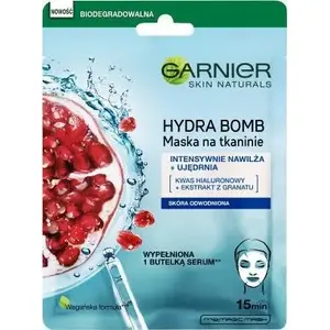 Тканевая маска GARNIER Skin Naturals Hydra Bomb 28 г — интенсивное увлажнение и укрепление