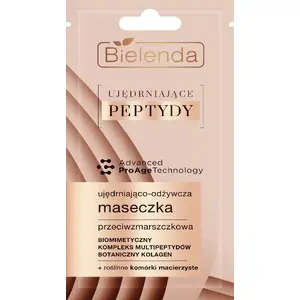 Face mask Bielenda Ujędrniające Peptydy 8 g — firming anti-wrinkle peptide mask