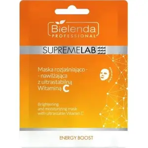 BIELENDA PROFESSIONAL SupremeLab Energy Boost осветляющая и увлажняющая маска с витамином C, 1 шт.
