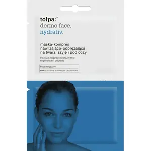 Face, neck and décolletage hydrating-relaxing mask-compress sachet 2 x 6 ml — tołpa hydrativ