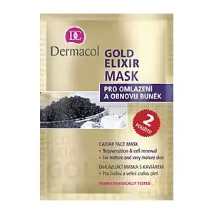 Face mask Dermacol Gold Elixir Mask 16 ml — Dermacol cosmetic treatment