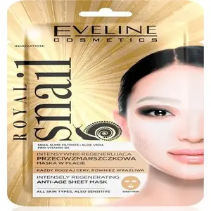 Face Sheet Mask Eveline Royal Snail Intensely Regenerating Anti-Age – single-use regenerating mask
