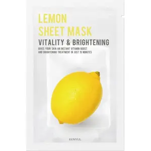 Sejas loksne Eunyul Lemon izgaismojoša maska ar citronu 22 ml – vienreizējā lietošanā
