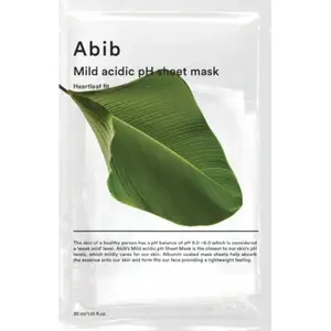 Sheet Face Mask No name ABIB Mild Acidic pH Heartleaf Fit 30 ml – mild acidic pH, single-use