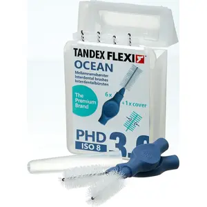 Зубные щетки Tandex Flexi Medium Ocean 3,0 — упаковка 6 шт., средняя жесткость щетины