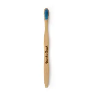 Zobu suka Humble Brush HBR00013 — The Humble Co. 16460, pieaugušajiem, koka rokturis, zila