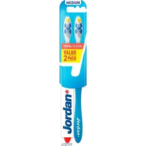 Зубная щетка Jordan Total Clean средняя, 2 шт.