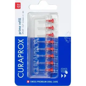 Interdental brush heads Curaprox PRIME CPS07 red, pack of 8