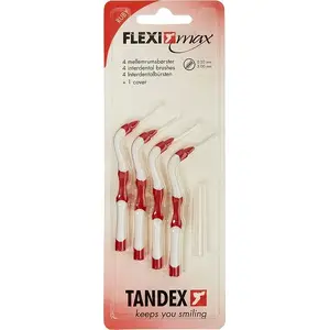 Зубная щетка Tandex Flexi Max Ruby (красная) — ручная щетка, мягкая щетина, компактная головка