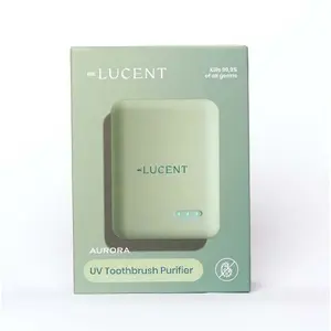 UV-C Sterilizing Case for Toothbrush Be Lucent Aurora — model LUCENT10111, mint