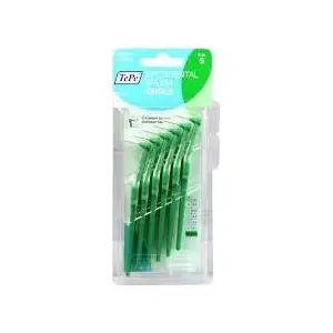 Interdental Brush TePe Angle 0.8 mm, pack of 6 — angled interdental cleaner